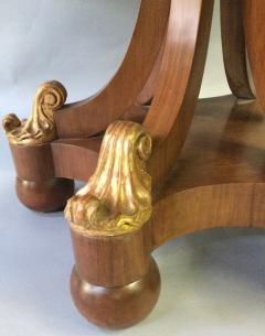 ROSEWOOD VENEER TABLE WITH GILDING DETAIL - 2897326