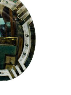 ROUND ART DECO GEOMETRIC DESIGN MIRROR - 4398487