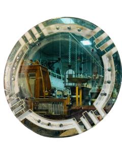ROUND ART DECO GEOMETRIC DESIGN MIRROR - 4496035