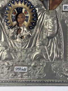 RUSSIAN ORTHODOX ENAMELED METAL ICON - 4691299
