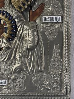 RUSSIAN ORTHODOX ENAMELED METAL ICON - 4691303