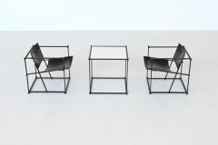 Radboud Van Beekum Radboud van Beekum model FM61 cubic lounge chairs set Pastoe Netherlands 1980 - 4099057