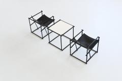 Radboud Van Beekum Radboud van Beekum model FM61 cubic lounge chairs set Pastoe Netherlands 1980 - 4099062