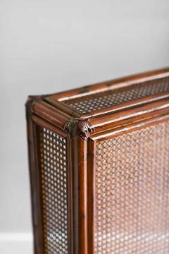 Radiator cover in bamboo and Vienna straw with leather bindings Molto Editions - 3357630