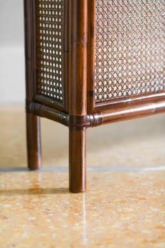 Radiator cover in bamboo and Vienna straw with leather bindings Molto Editions - 3357636