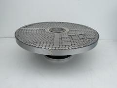 Raf Verjans Aluminum Brutalist Mosaic Coffee Table - 3134165