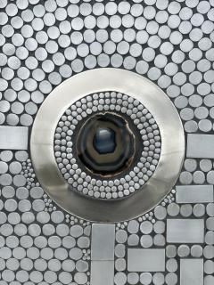 Raf Verjans Aluminum Brutalist Mosaic Coffee Table - 3134168