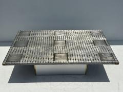 Raf Verjans Brutalist Mosaic Aluminum Coffee Table - 3678740