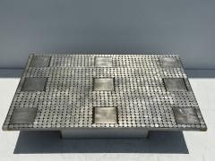 Raf Verjans Brutalist Mosaic Aluminum Coffee Table - 3678741