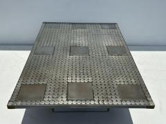 Raf Verjans Brutalist Mosaic Aluminum Coffee Table - 3678744
