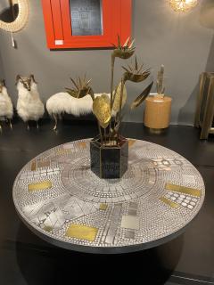 Raf Verjans Raf Verjans Brutalist Mosaic Round Coffee Table - 2994680