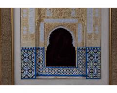 Rafael Contreras A Large Spanish Alhambra Architectural Model Plaque - 3210640