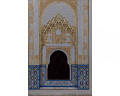 Rafael Contreras A Large Spanish Alhambra Architectural Model Plaque - 3210642