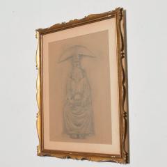 Rafael Coronel Great Masters Expressionism Rafael Coronel Paper Drawing in Pencil Signed - 1422490