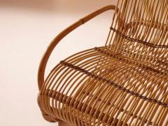 Raffaella Crespi Raffaella Crespi attributed bamboo lounge chair Italy 1960s - 3473087