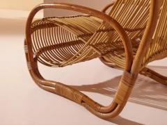 Raffaella Crespi Raffaella Crespi attributed bamboo lounge chair Italy 1960s - 3473120