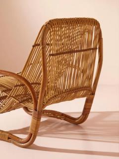 Raffaella Crespi Raffaella Crespi attributed bamboo lounge chair Italy 1960s - 3473241