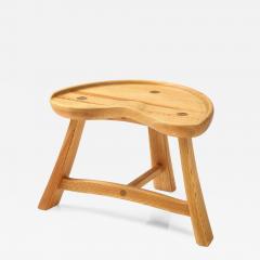 Ragnvald Krogen s Norwegian Pine Stool Krogen s M bler Ca 1950s - 2585078