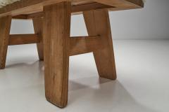 Ragnvald Krogen s Pinewood Bench with Upholstered Seat by Krogen s Norway 1960s - 4294804