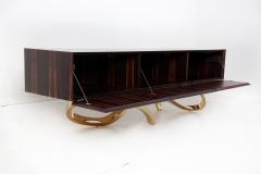 Railis Kotlevs Contemporary Penance Sideboard or Console in Ebony Brass - 2295457