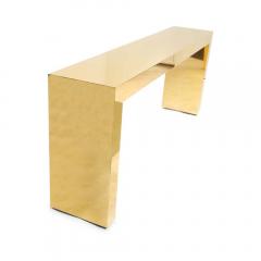 Railis Kotlevs Large bespoke gold console table by Railis Kotlevs - 4099489