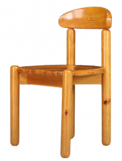 Rainer Daumiller 1970s set Rainer Daumiller pinewood dining chairs - 2979403