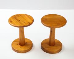 Rainer Daumiller Two Rainer Daumiller Pine Stools Circa 1970s - 2582312