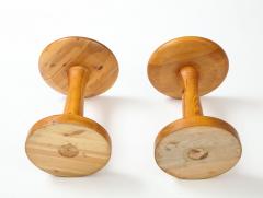 Rainer Daumiller Two Rainer Daumiller Pine Stools Circa 1970s - 2582315