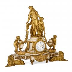 Raingo Fr res Grand ormolu and marble clock set by Raingo Fr res and Salmson - 3978572