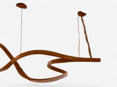 Raka Studio Contemporary Organic Modern Chandelier Bentwood LED 21st C  - 3993091
