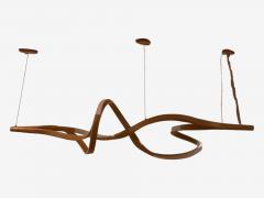 Raka Studio Contemporary Organic Modern Chandelier Bentwood LED 21st C  - 3993092
