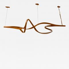 Raka Studio Contemporary Organic Modern Chandelier Bentwood LED 21st C  - 3993498