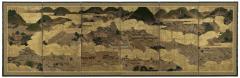 Rakuchu Rakugai 17th century Pair of 6 panel screens - 2586738