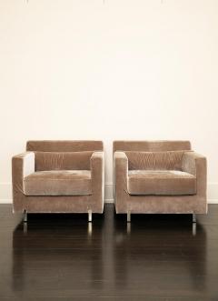 Ralph Pucci 2008 Ralph Pucci India Mahdavi Oliver Armchairs in Silk Pair - 4397141