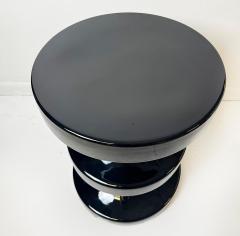 Ralph Pucci Ralph Pucci International India Mahdavi Bishop Stool Side Table in Black - 4289702
