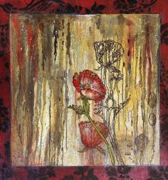 Rana Rochat Large Encaustic Abstract Expressionist Painting by Rana Rochat 2000 - 4507408