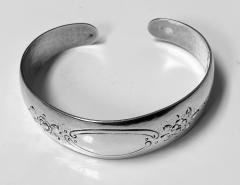 Randahl hand made hammered Sterling Bangle Chicago C 1930 - 1676999