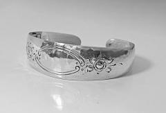 Randahl hand made hammered Sterling Bangle Chicago C 1930 - 1677000