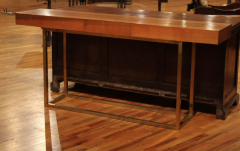 Randall Tysinger ITALIAN WOOD AND BRASS CONSOLE - 3829566
