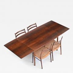 Randers M belfabrik Randers Mobelfabrik rosewood extendable dining table Denmark 1960 - 3717285