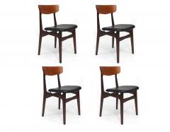 Randers M belfabrik Restored Set of Four Schionning Elgaard for Randers Mid century Danish Teak - 4568856
