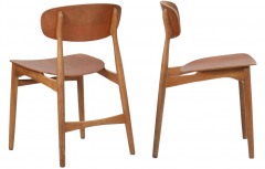 Randers Stolefabrik Set of Jens Hjorth Oak and Teak Dining Chairs - 2779236