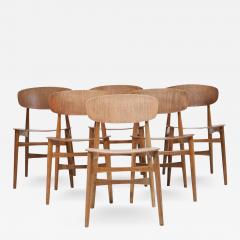 Randers Stolefabrik Set of Jens Hjorth Oak and Teak Dining Chairs - 2784200