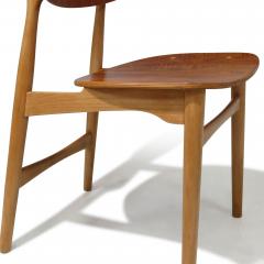 Randers Stolefabrik Six Restored Jens Hjorth Beech and Teak Mid century Danish Dining Chairs - 3812153