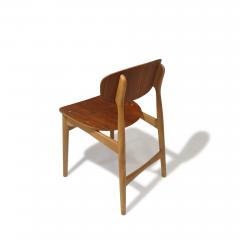 Randers Stolefabrik Six Restored Jens Hjorth Beech and Teak Mid century Danish Dining Chairs - 3812157