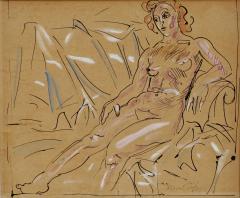 Raoul Dufy Raoul Dufy Fauvist Art Deco Nude Painting - 3078605