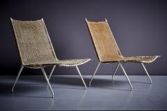 Raoul Guys Raoul Guys for Airborne Pair of Lounge Chairs France 1950s - 3448045