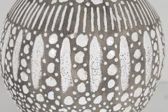 Raoul Lanchenal Raoul Lachenal Brown and White Ceramic Vase Lamp - 160208