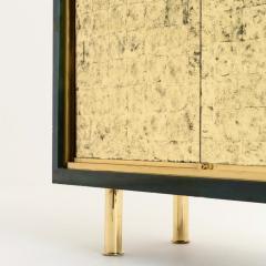 Raphael D corateur Rapha l Raffel 1912 2000 Green Lacquer Bar Cabinet circa 1950 - 4238449