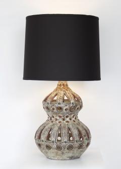 Raphael Giarrusso Raphael Giarrusso Double Gourd French Ceramic Table Lamp Accolay Circa 1967 - 2987217